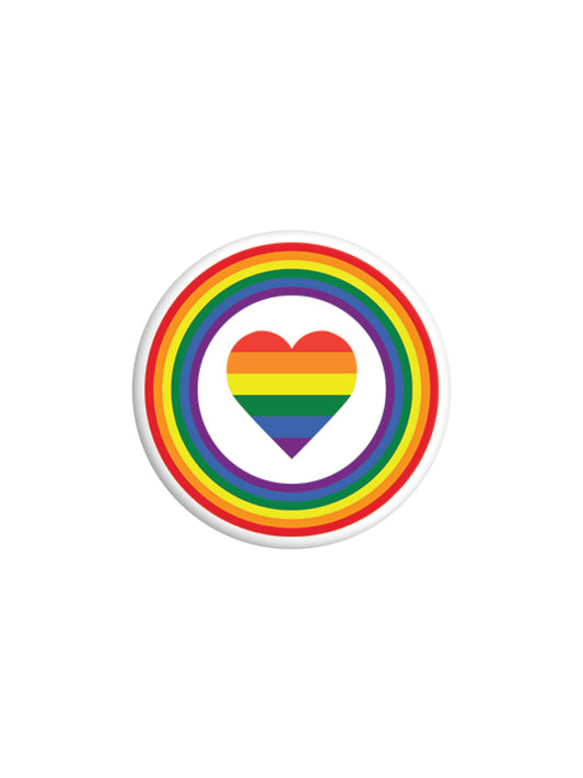 Rainbow Heart Badge