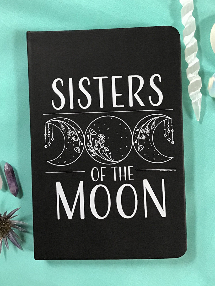 Sisters of The Moon Black A5 Hard Cover Notebook