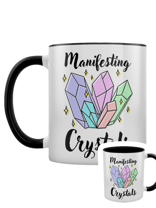 Manifesting Crystals Black Inner 2-Tone Mug