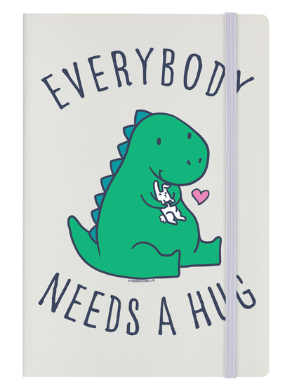 Everybody Needs A Hug Cream A5 Hard Cover Notebook