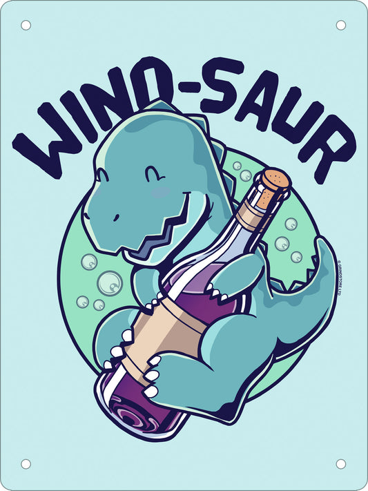 Wino-saur Mini Tin Sign