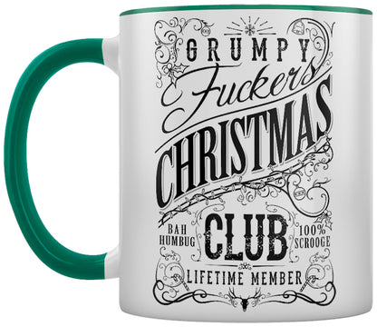 Grumpy Fuckers Christmas Club Green Inner 2-Tone Mug