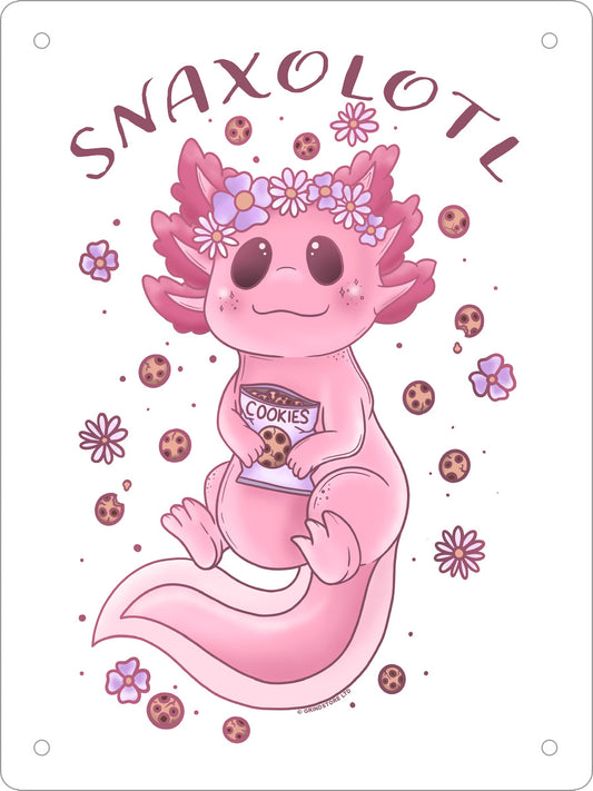 Snaxolotl Mini Tin Sign