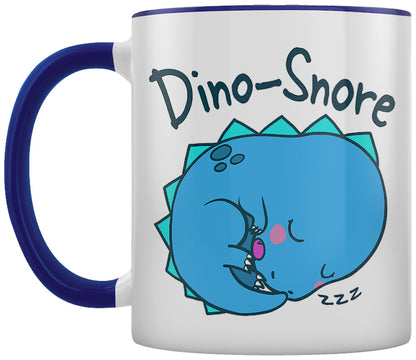 Dino Snore Blue Inner 2-Tone Mug