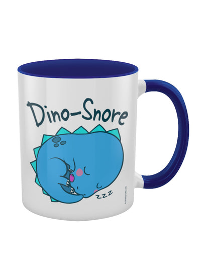 Dino Snore Blue Inner 2-Tone Mug