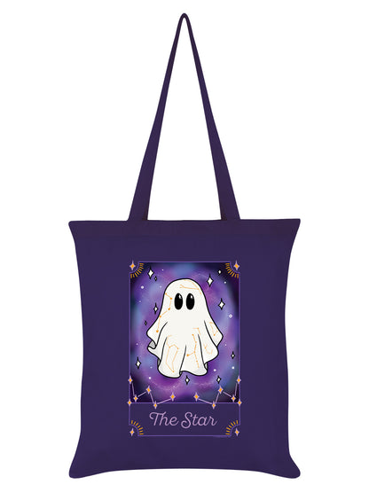 Galaxy Ghouls Tarot - The Star Purple Tote Bag