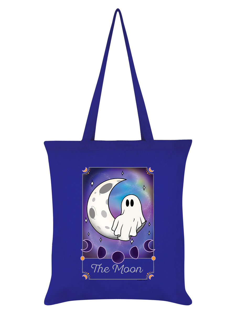 Galaxy Ghouls Tarot - The Moon Royal Blue Tote Bag