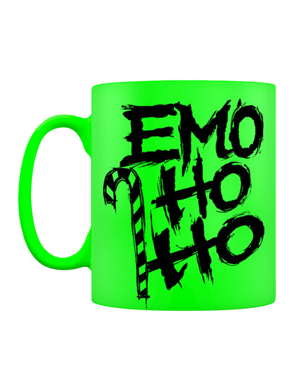 Emo Ho Ho Christmas Green Neon Mug