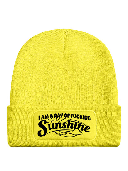 A Ray of Fucking Sunshine Yellow Neon Beanie