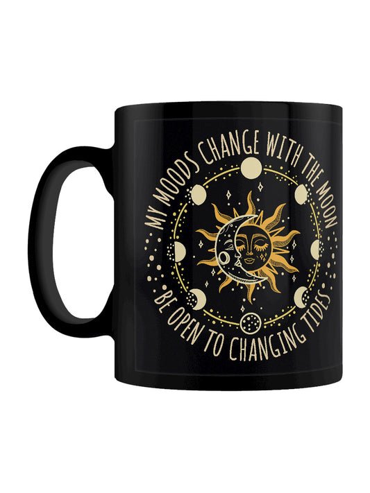 My Moods Change With the Moon Black Mug