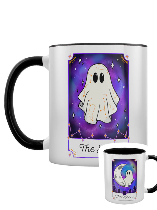 Galaxy Ghouls Tarot - The Sun, The Moon & The Star Black Inner 2-Tone Mug