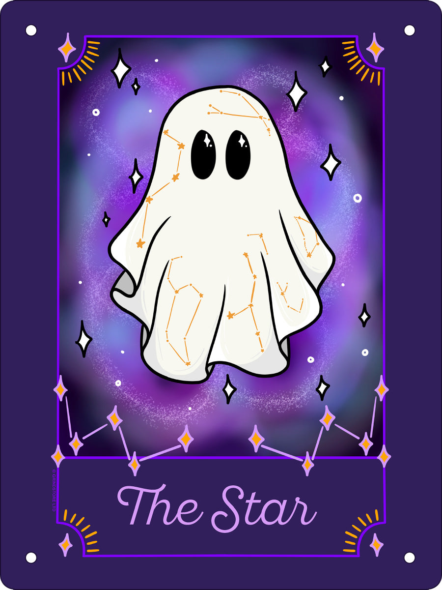 Galaxy Ghouls Tarot - The Star Mini Tin Sign