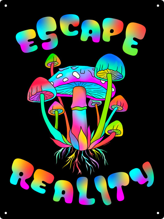Escape Reality Large Tin Sign