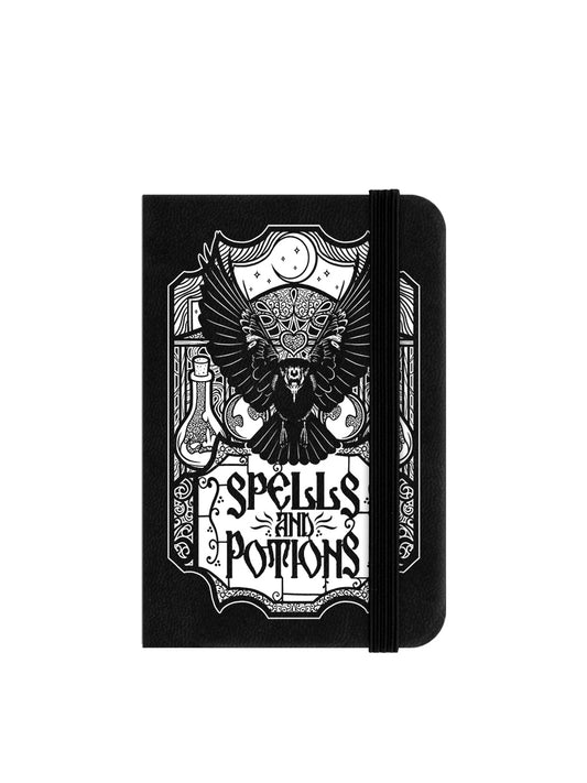 Spells & Potions Mini Black Notebook