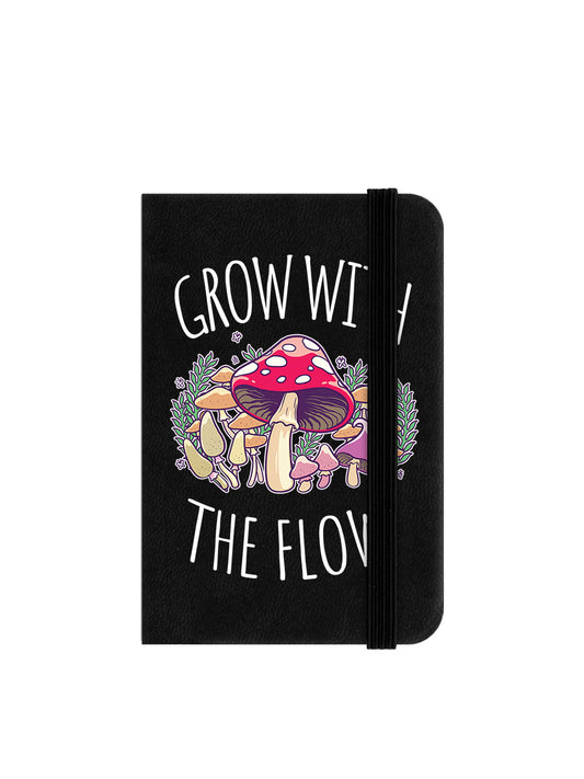 Grow With The Flow Mini Black Notebook