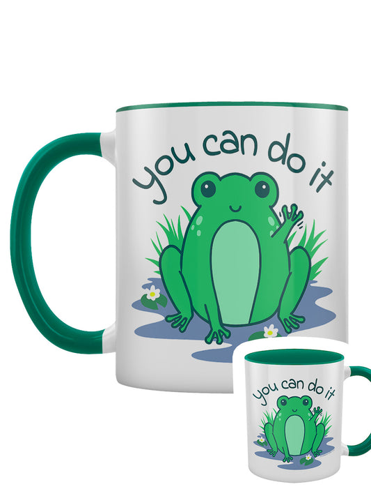 Happy Frog You Can Do It Green Inner 2-Tone Mug