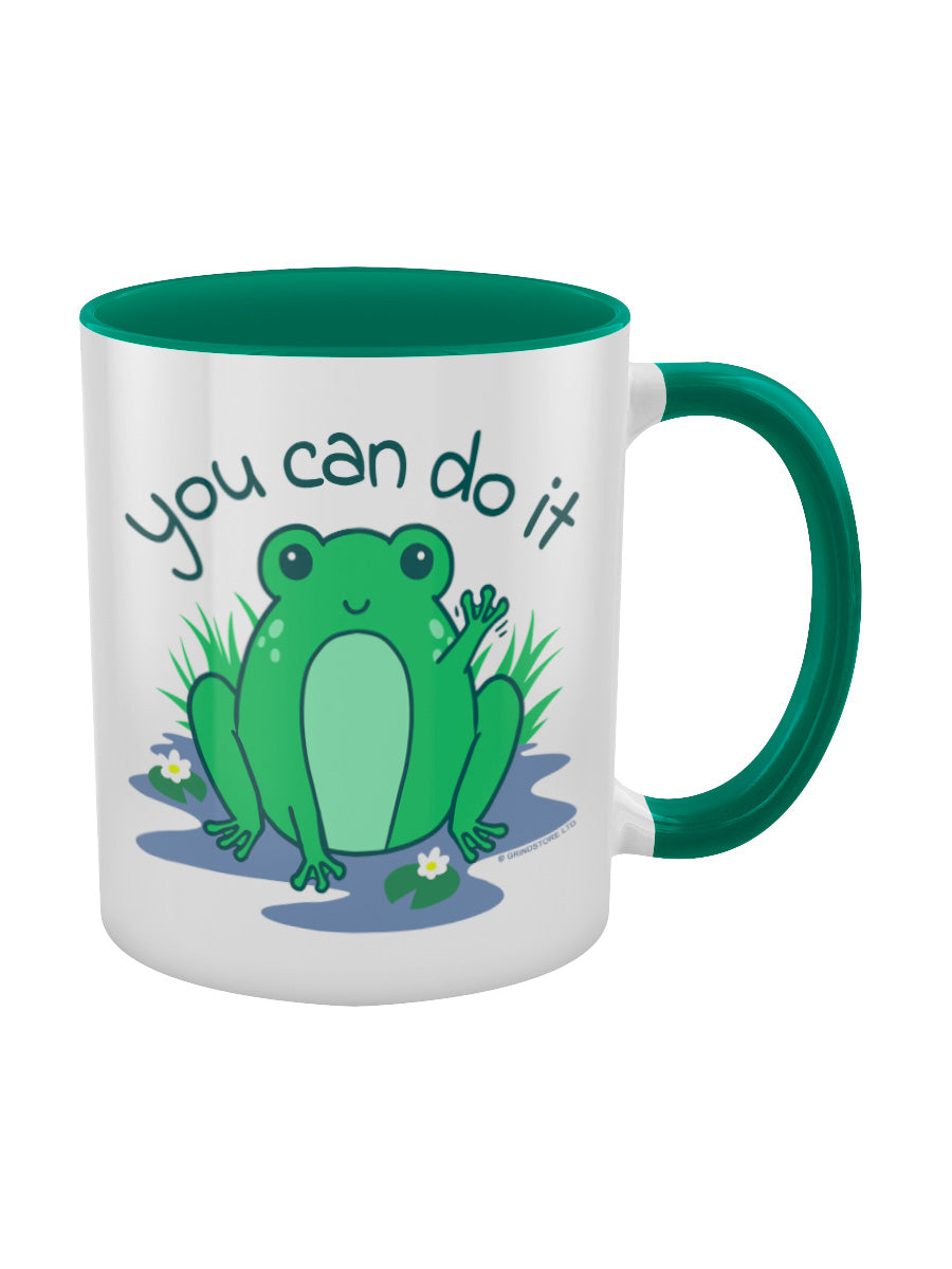 Happy Frog You Can Do It Green Inner 2-Tone Mug