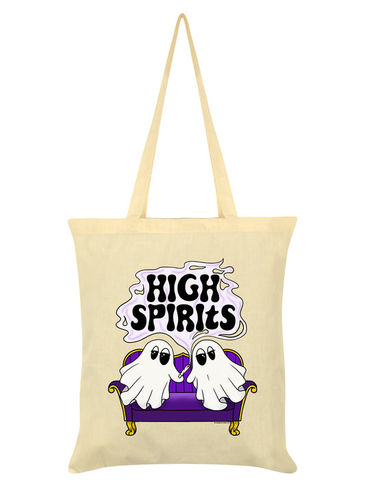 High Spirits Cream Tote Bag
