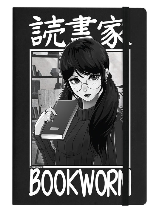 Tokyo Spirit Bookworm Black A5 Hard Cover Notebook