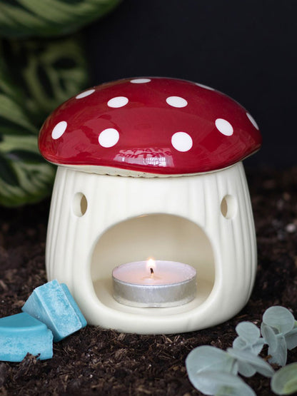 Mushroom Shaped Oil Burner and Wax Warmer