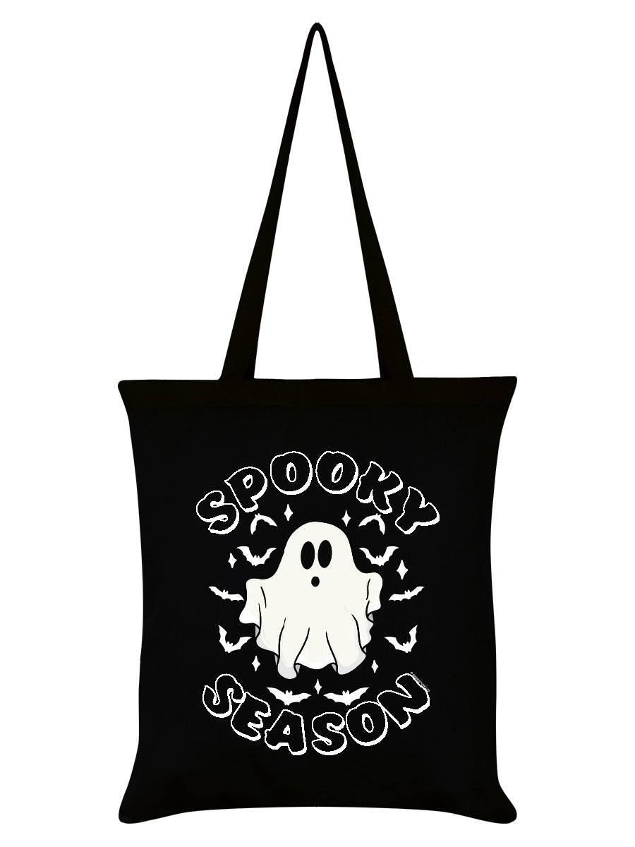Galaxy Ghouls Spooky Season Black Tote Bag