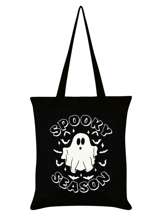 Galaxy Ghouls Spooky Season Black Tote Bag