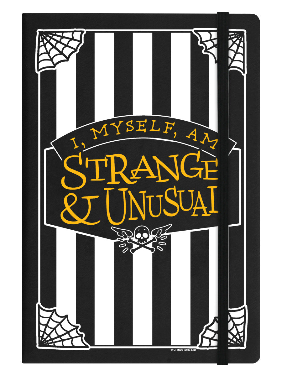 I, Myself, Am Strange & Unusual Black A5 Hard Cover Notebook