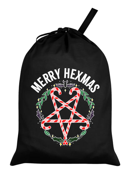 Merry Hexmas Black Santa Sack