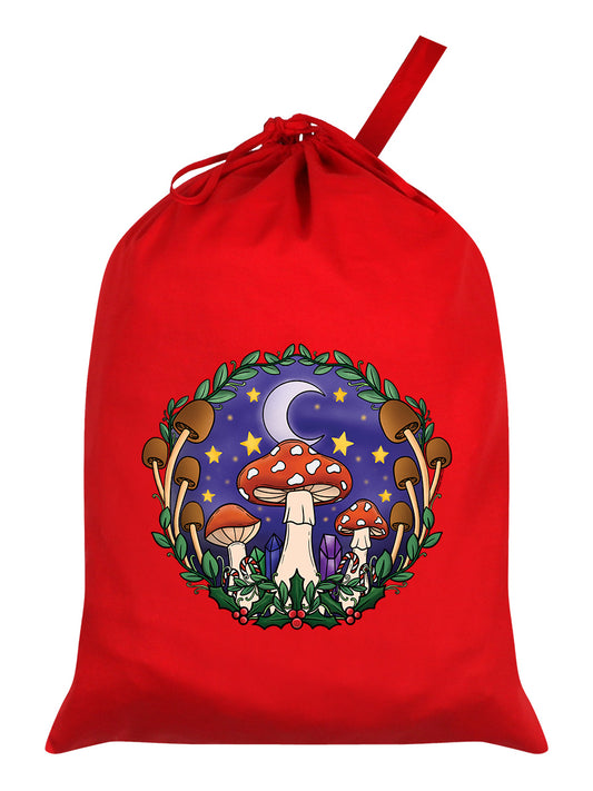 Festive Fungi Red Santa Sack