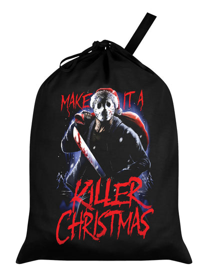 Make It A Killer Christmas Black Santa Sack