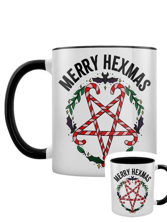 Merry Hexmas Black Inner 2-Tone Mug