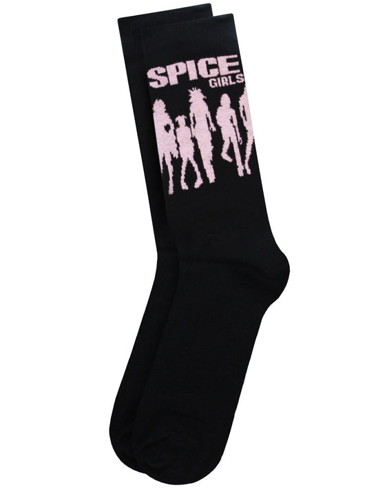 The Spice Girls Silhouette Ankle Black Socks (UK Size 7 - 11)