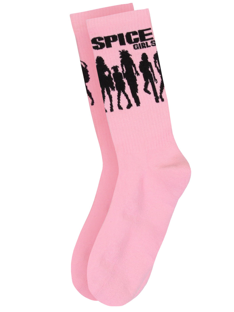 The Spice Girls Silhouette Pink Ankle Socks (UK Size 7 - 11)