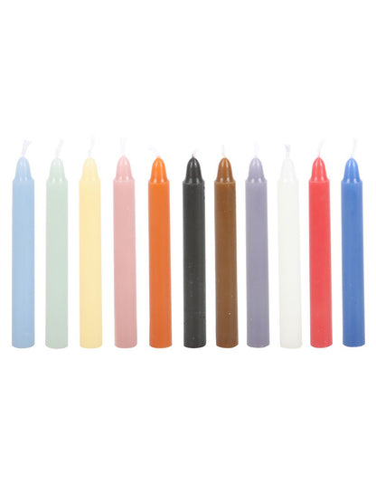 Pack Of 12 Mixed Colour Spell Candles