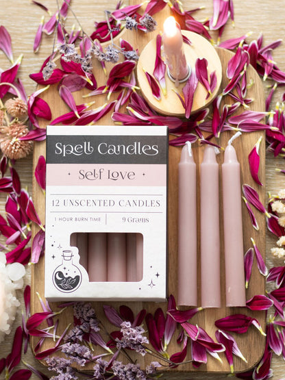 Pack of 12 Self Love Spell Candles