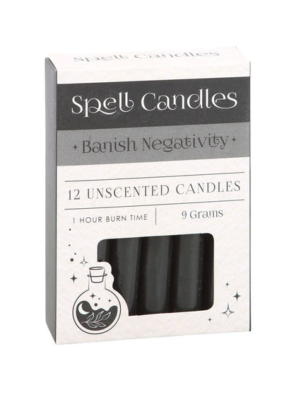 Pack of 12 Banish Negativity Spell Candles