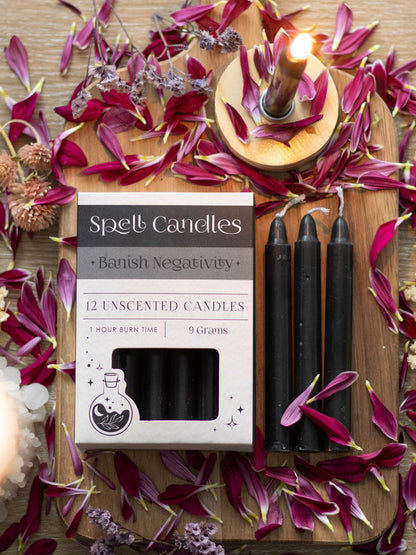 Pack of 12 Banish Negativity Spell Candles