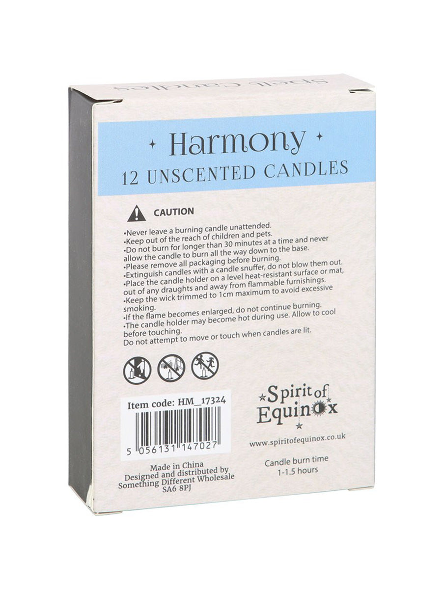 Pack of 12 Harmony Spell Candles
