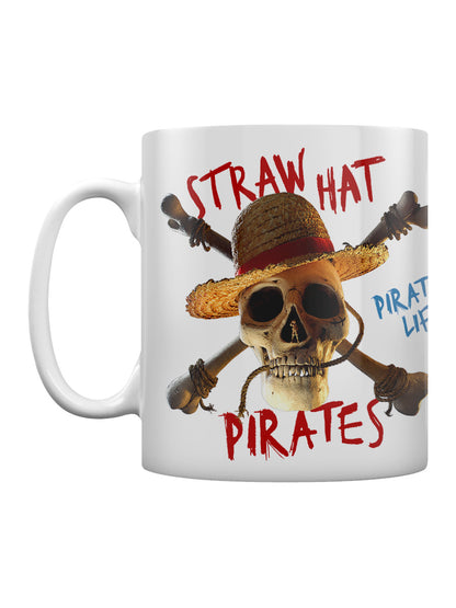 One Piece Live Action (Straw Hat Pirate Emblem) White Mug