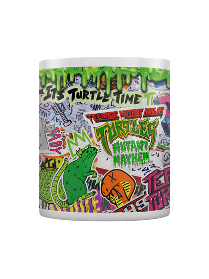 Teenage Mutant Ninja Turtles: Mutant Mayhem (Sticker Bomb) White Mug