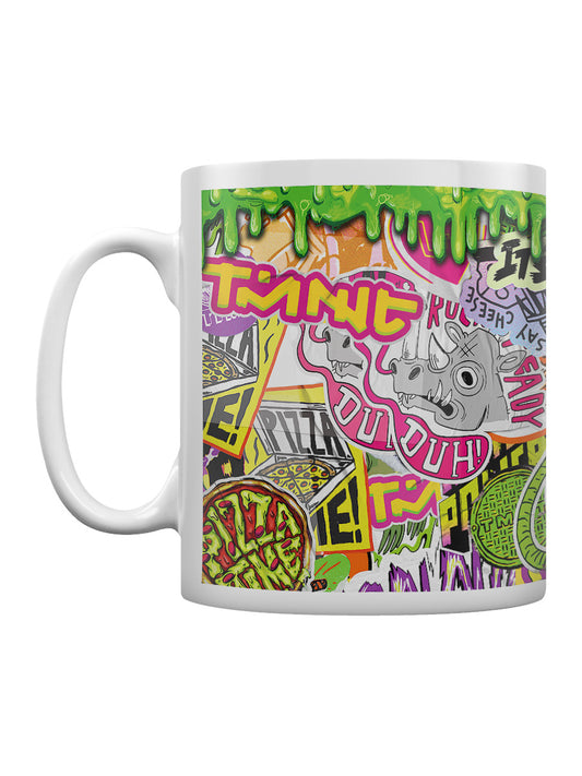 Teenage Mutant Ninja Turtles: Mutant Mayhem (Sticker Bomb) White Mug