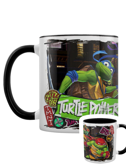 Teenage Mutant Ninja Turtles: Mutant Mayhem (Turtle Power) Black Coloured Inner Mug
