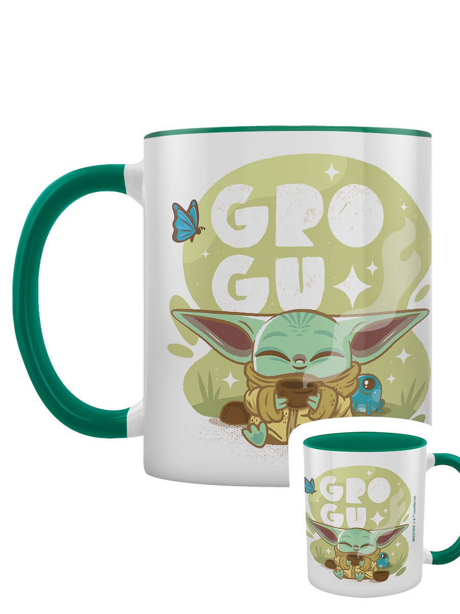 Star Wars: The Mandalorian (Grogu Cuteness) Green Coloured Inner Mug