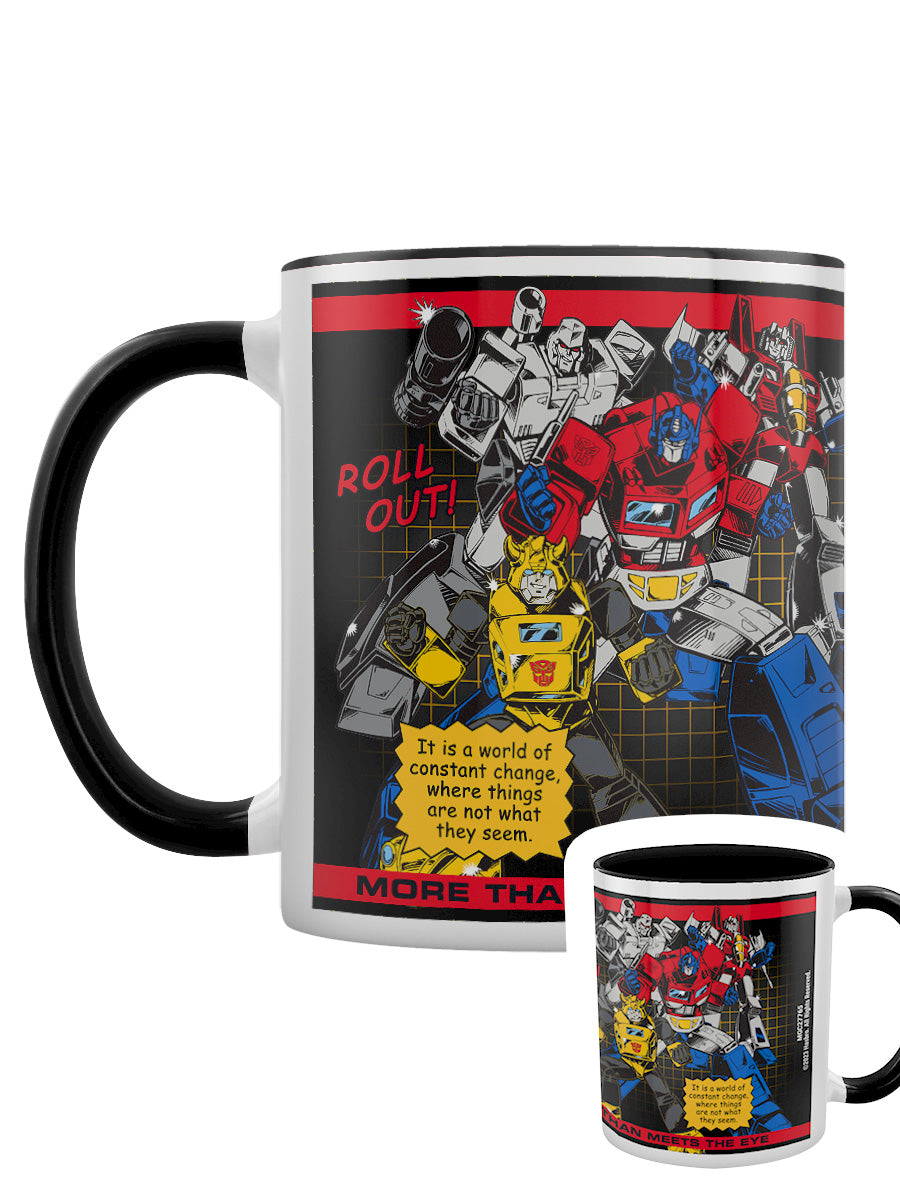 Transformers Classic (More Than Meets The Eye) Black Coloured Inner Mug