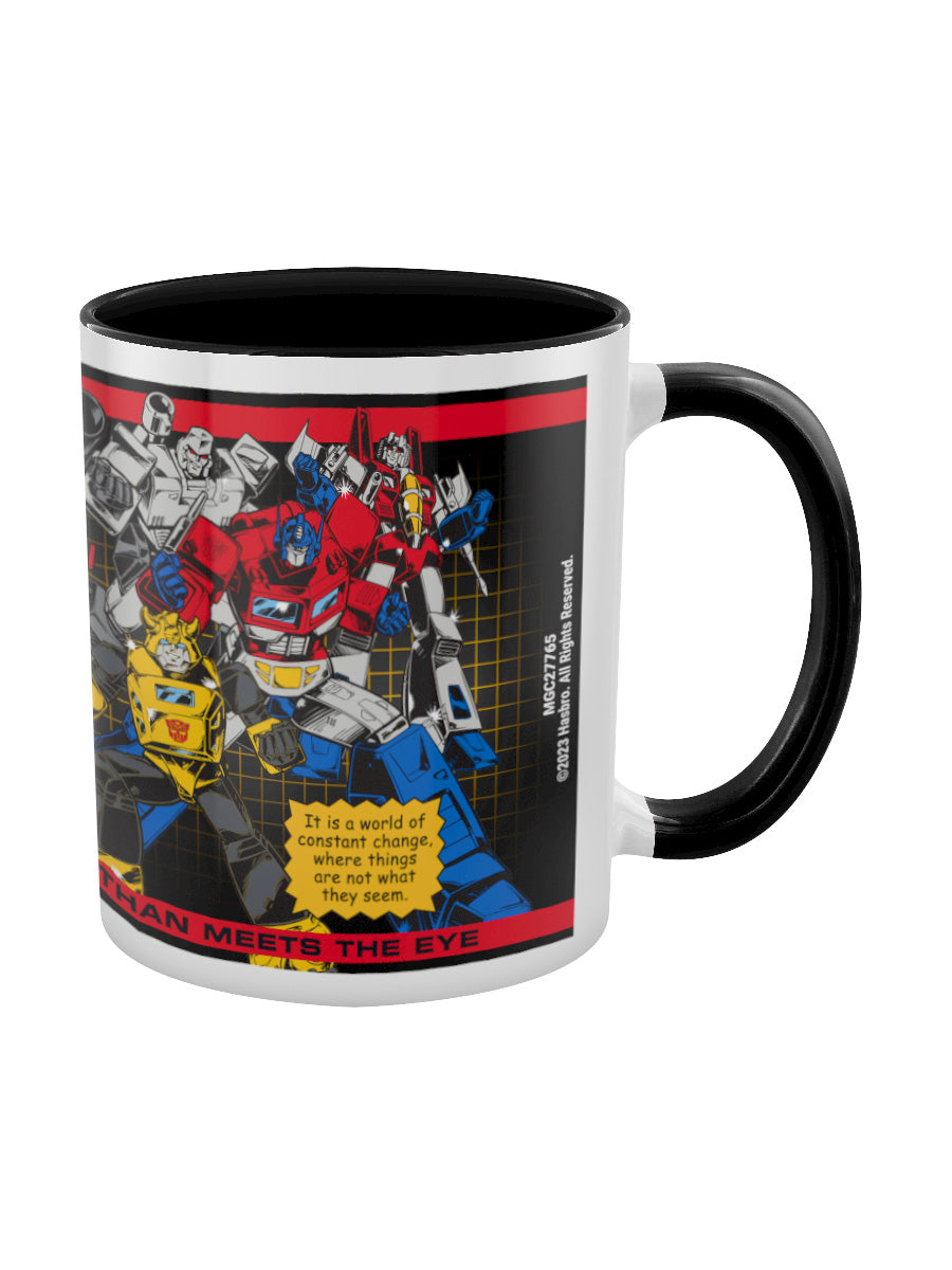 Transformers Classic (More Than Meets The Eye) Black Coloured Inner Mug