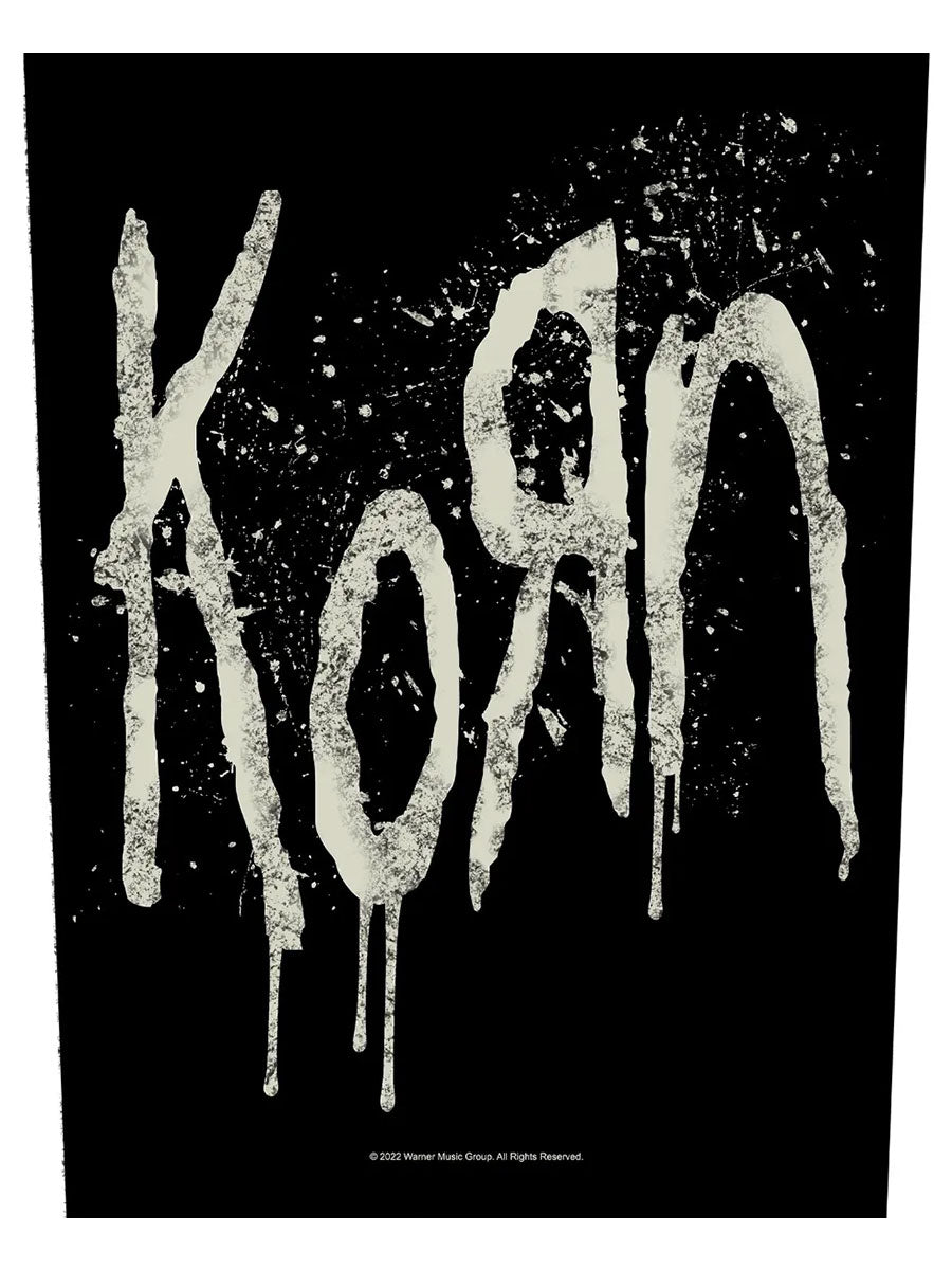 KORN Splatter Logo Back Patch - Official Licensed Metal Band Merch