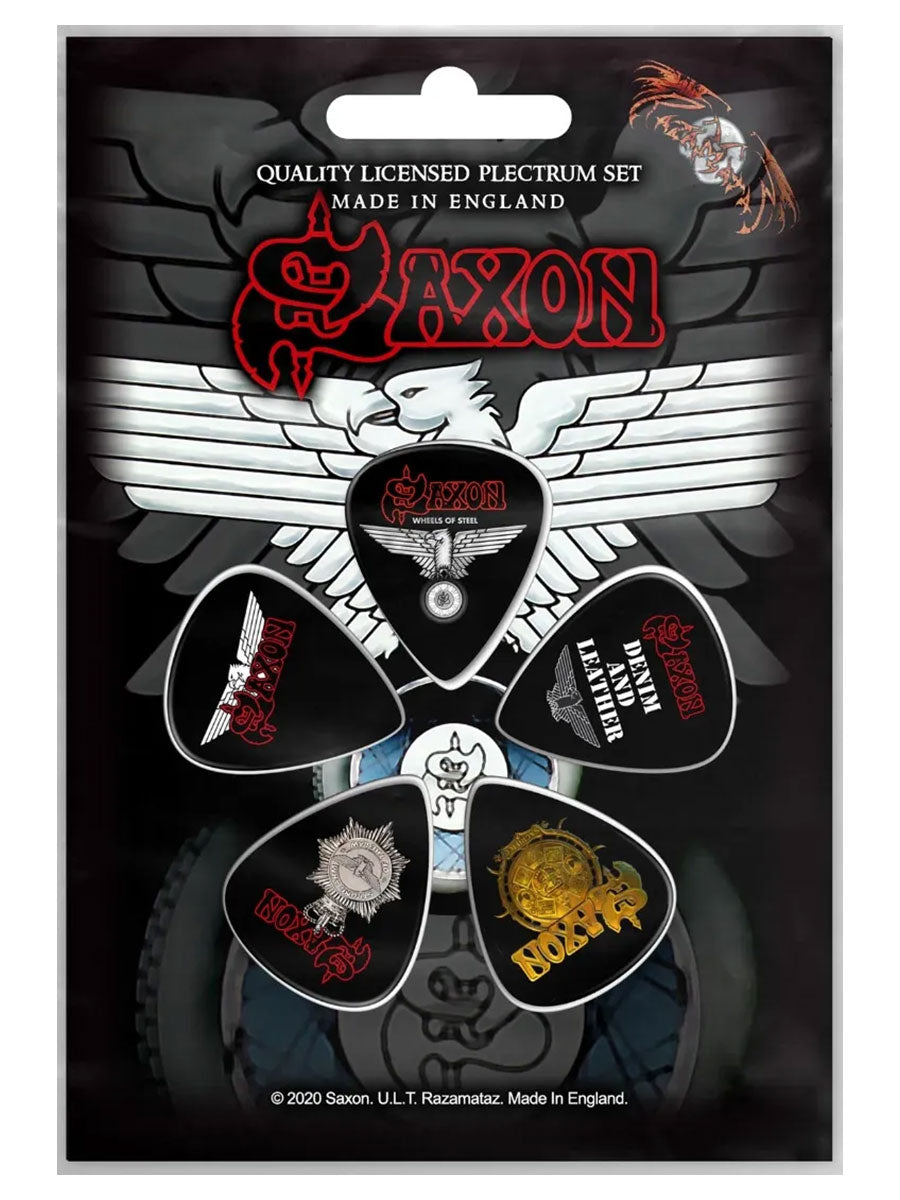 Saxon Wheels of Steel Plectrums 5-Pack