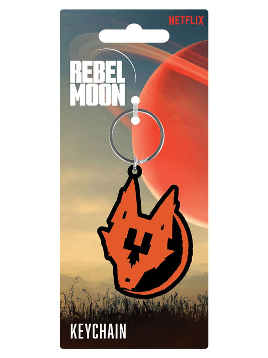 Rebel Moon (Resistance Wolf) Keychain