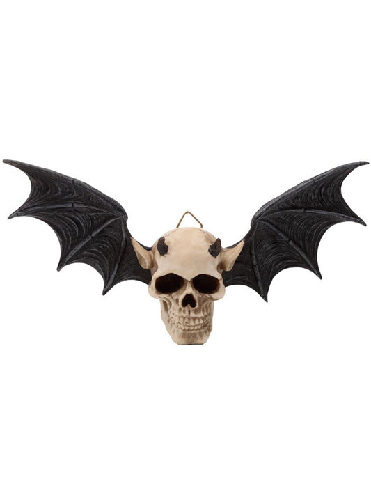 Devil Bat Skull Wall Plaque