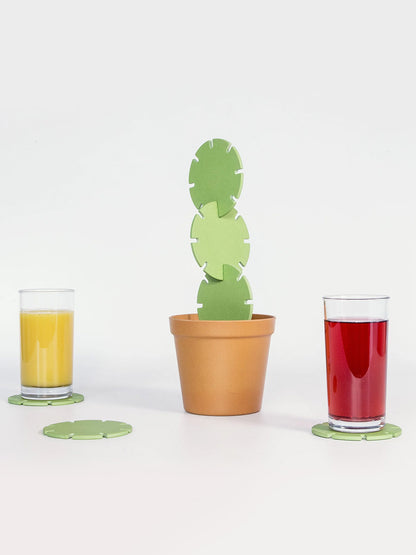 Cactus Coasters Construction Set - With 6 Coasters